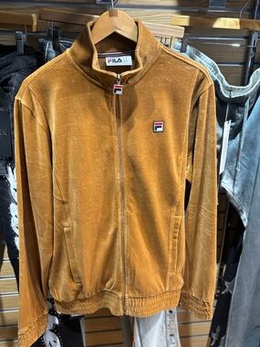 Vintage 90’s FILA Velour All Brown Tracksuit Brand New Size XL